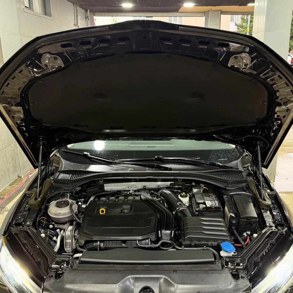 Motor bölmesi temizlik sonrası